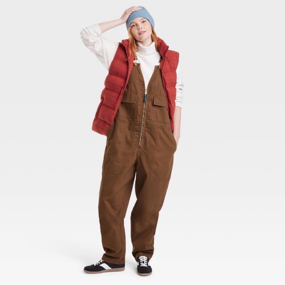Houston White Adult/Unisex Puffer Vest - Red - Size S